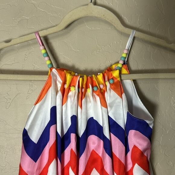 Lola + the boys rainbow chevron print dress girls size 6 - Picture 2 of 6